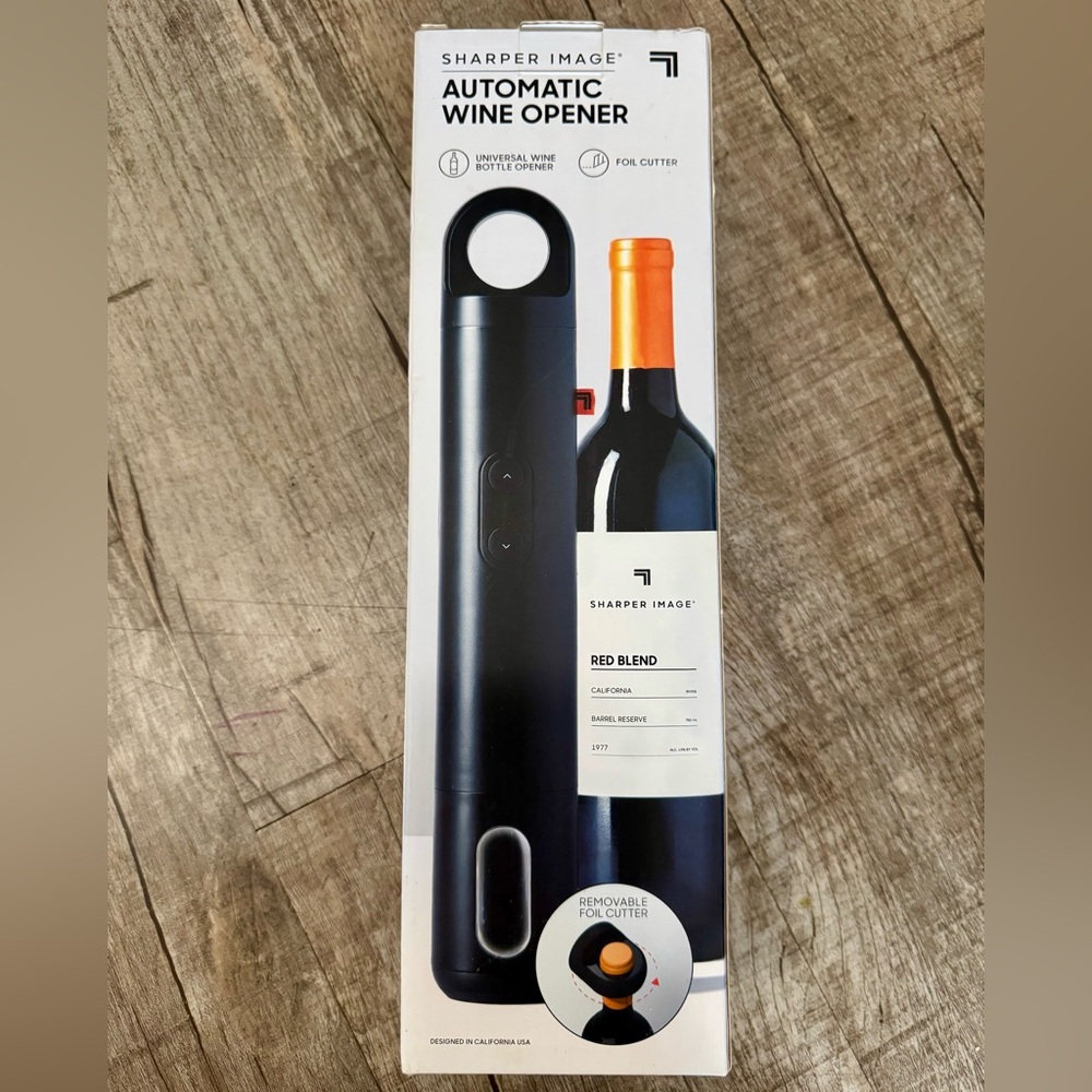 Sharpen Image Automatic Electric Wine Opener‎ w/ Foil Cutter – NWT